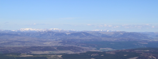 Schiehallion towards Cairngorms